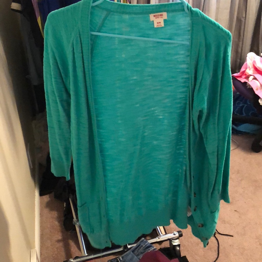 Kelly green cardigan